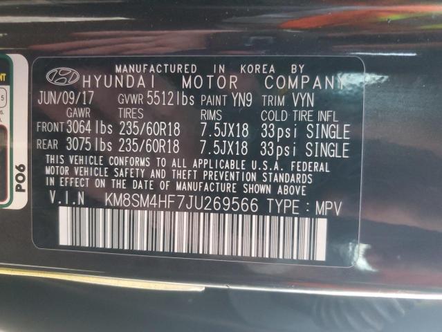 2018 HYUNDAI SANTA FE S - KM8SM4HF7JU269566