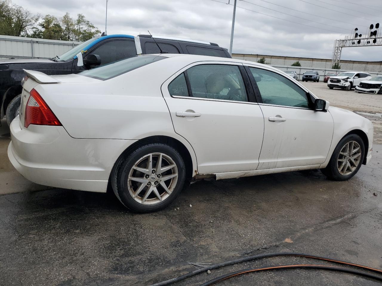 FORD FUSION SEL 2012 white sedan 4d gas 3FAHP0JAXCR129489 photo #4