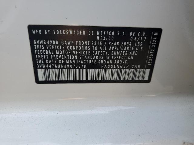2017 VOLKSWAGEN GTI S/SE - 3VW447AU6HM073878