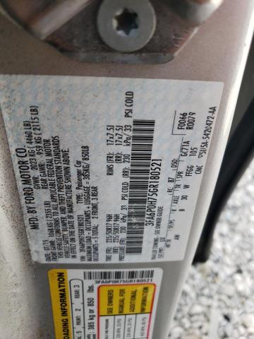 2016 FORD FUSION SE - 3FA6P0H75GR180521