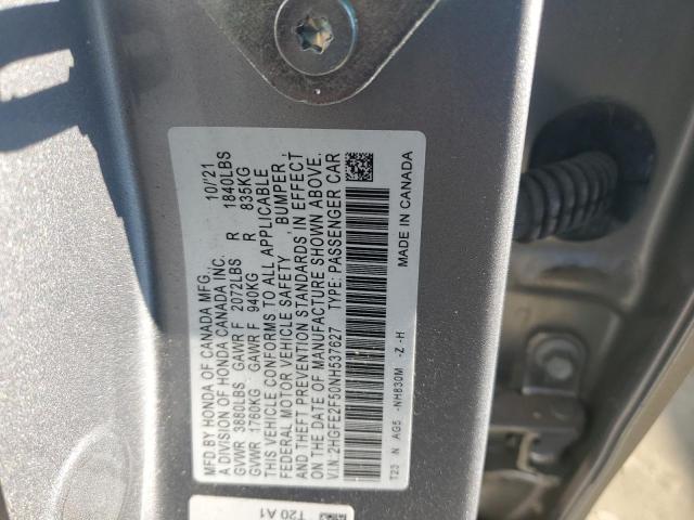 2022 HONDA CIVIC SPOR - 2HGFE2F50NH537627