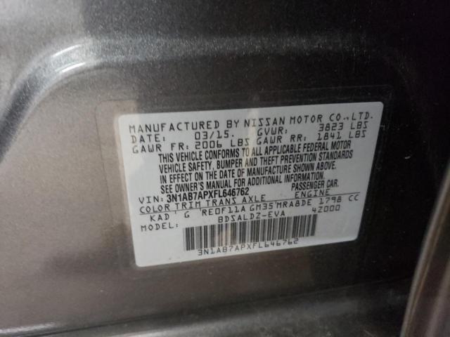 2015 NISSAN SENTRA S - 3N1AB7APXFL646762