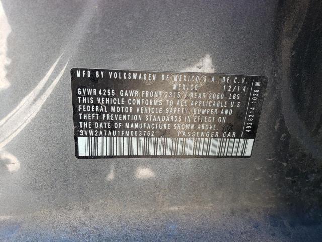 2015 VOLKSWAGEN GOLF TDI 3VW2A7AU1FM053762