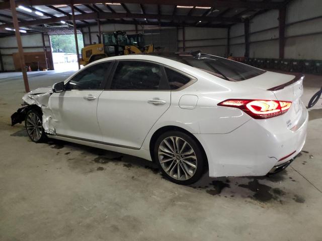 GENESIS G80 BASE 2017 white  gas KMHGN4JE2HU203571 photo #3