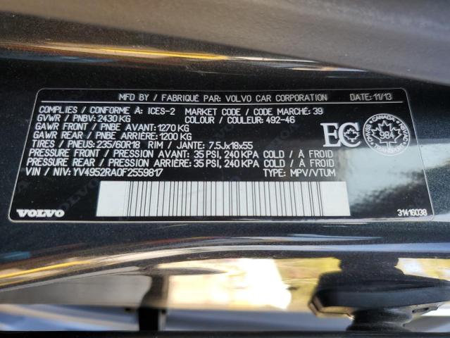 2015 VOLVO XC60 3.2 YV4952RA0F2559817