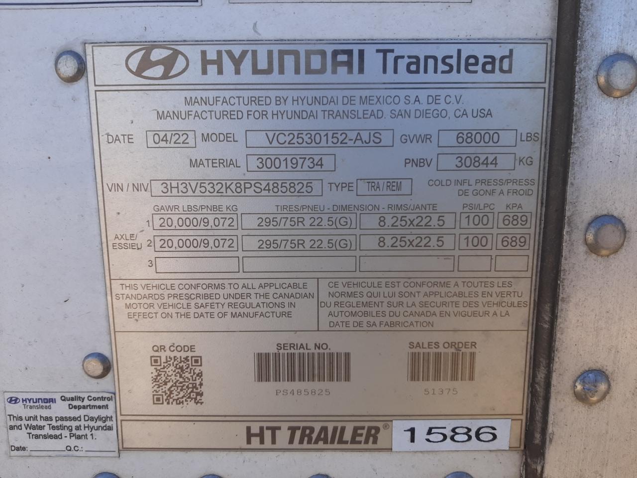 Lot #2988910575 2023 HYTR TRAILER