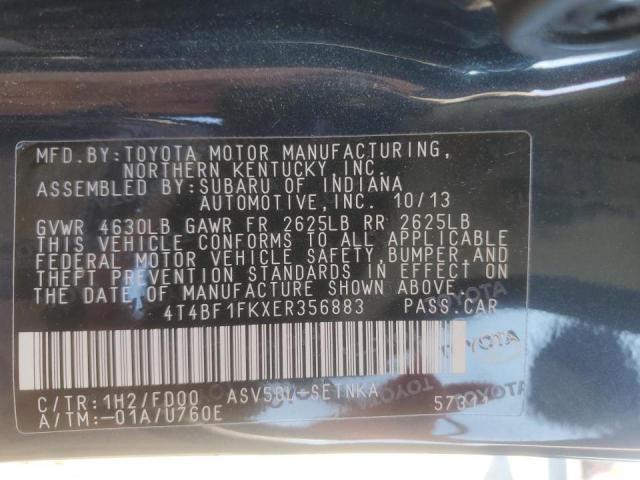 VIN 4T4BF1FKXER356883 2014 Toyota Camry, L no.12