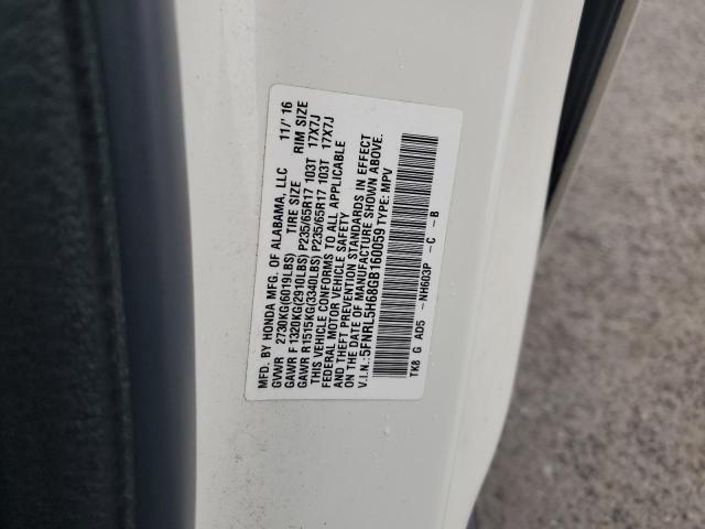 VIN 5FNRL5H68GB160059 2016 Honda Odyssey, Exl no.13