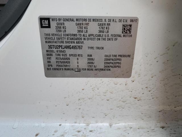 2017 GMC SIERRA K15 - 3GTU2PEJ4HG495767