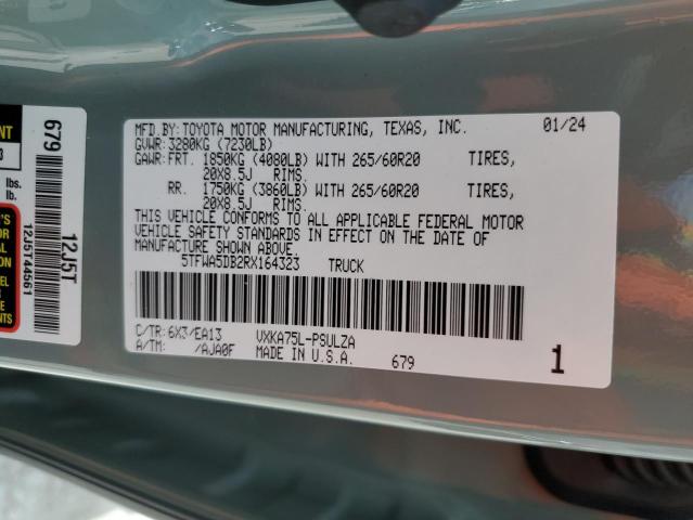 2024 TOYOTA TUNDRA CRE - 5TFWA5DB2RX164323
