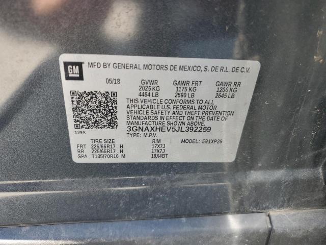 2018 CHEVROLET EQUINOX LS - 3GNAXHEV5JL392259