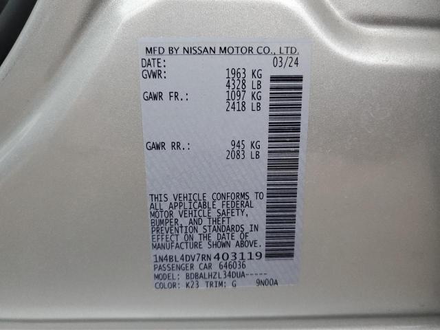 2024 NISSAN ALTIMA SV - 1N4BL4DV7RN403119