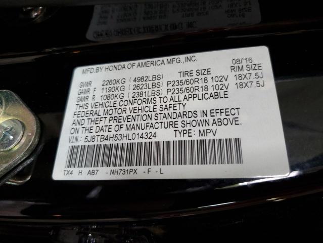 VIN 5J8TB4H53HL014324 2017 Acura RDX, Technology no.12