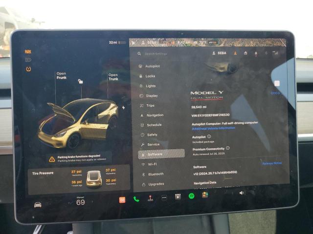 VIN 5YJYGDEF8MF216530 2021 Tesla MODEL Y no.9