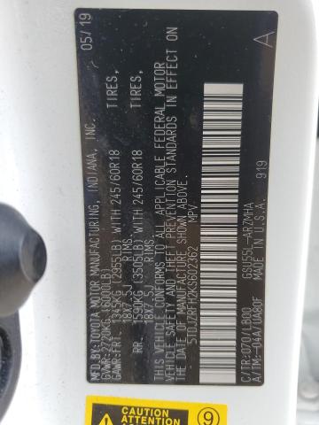 2019 TOYOTA HIGHLANDER - 5TDJZRFH2KS602362
