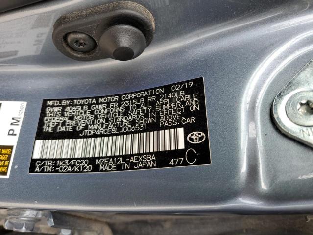 2020 TOYOTA COROLLA SE - JTDP4RCE8LJ006531