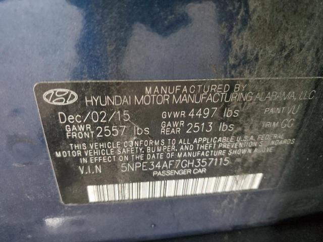 2016 HYUNDAI SONATA SPO - 5NPE34AF7GH357115
