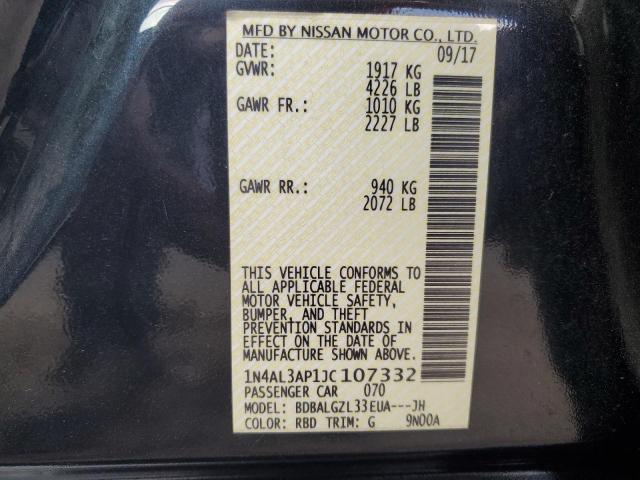 2018 NISSAN ALTIMA 2.5 - 1N4AL3AP1JC107332