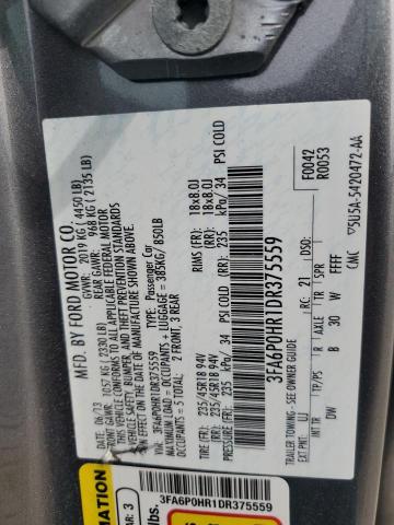 VIN 3FA6P0HR1DR375559 2013 Ford Fusion, SE no.13