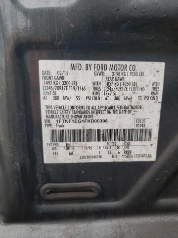 VIN 1FTNF1EG1FKD00398 2015 Ford F-150 no.12