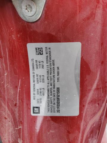 2015 CHEVROLET CAMARO LT - 2G1FD3D39F9215808