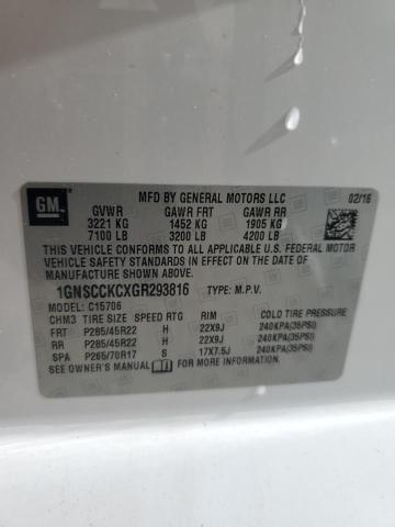 2016 CHEVROLET TAHOE C150 - 1GNSCCKCXGR293816