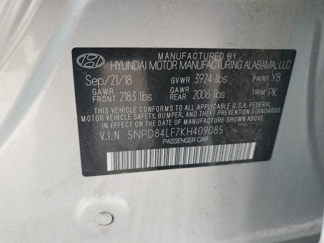 2019 HYUNDAI ELANTRA SE - 5NPD84LF7KH409085