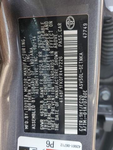 2015 TOYOTA CAMRY LE - 4T4BF1FK0FR447226