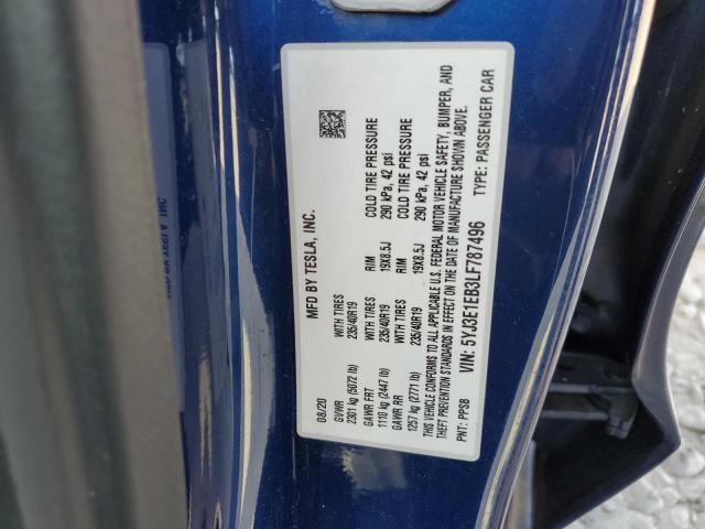 2020 TESLA MODEL 3 - 5YJ3E1EB3LF787496