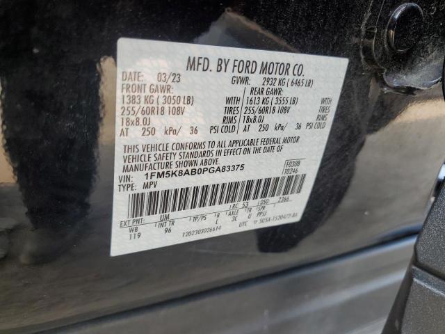 2023 FORD EXPLORER P - 1FM5K8AB0PGA83375