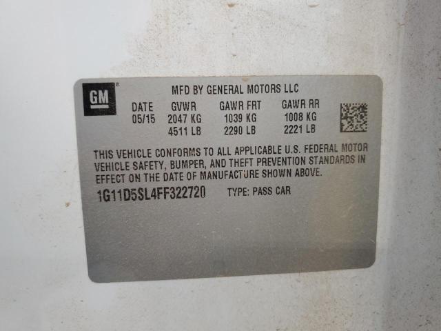2015 CHEVROLET MALIBU 2LT 1G11D5SL4FF322720