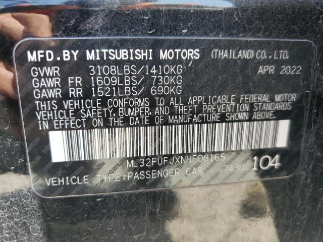 2022 MITSUBISHI MIRAGE G4 - ML32FUFJXNHF08165