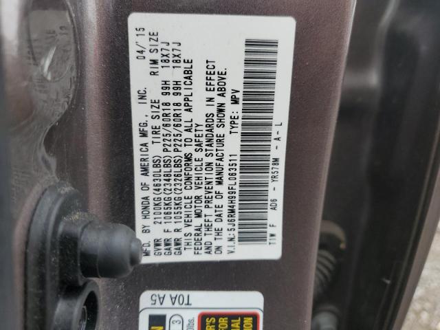 2015 HONDA CR-V TOURI - 5J6RM4H99FL063511