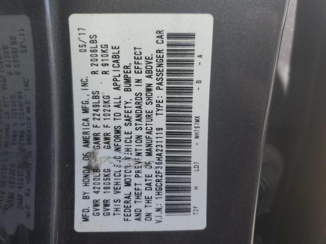 2017 HONDA ACCORD LX - 1HGCR2F36HA231119