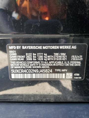 2022 BMW X5 SDRIVE - 5UXCR4C02N9J45824