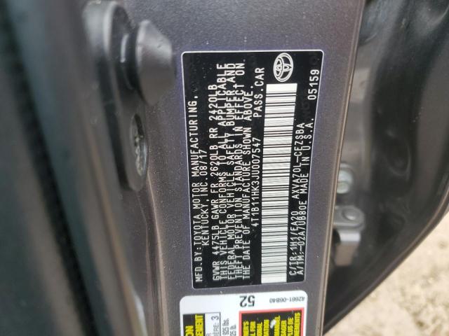 2018 TOYOTA CAMRY L - 4T1B11HK3JU007547