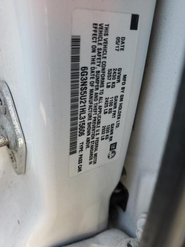 2017 CHEVROLET CAPRICE PO 6G3NS5U21HL315606