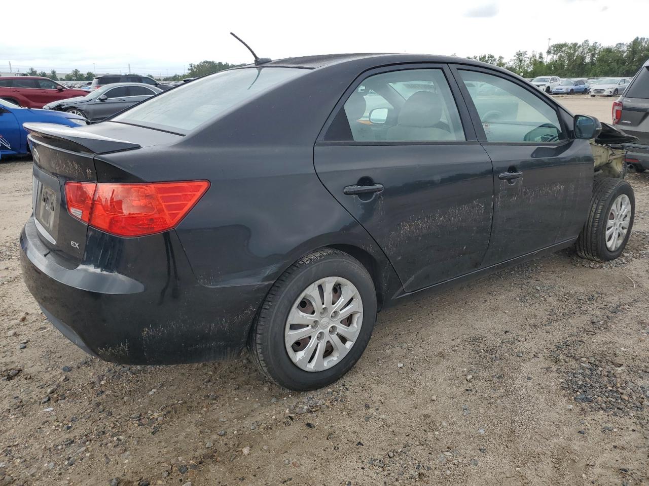 KIA FORTE EX 2012 black  gas KNAFU4A29C5597563 photo #4