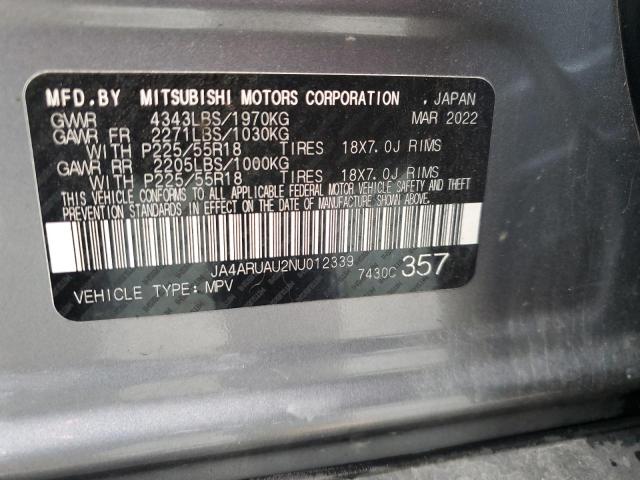 2022 MITSUBISHI OUTLANDER - JA4ARUAU2NU012339