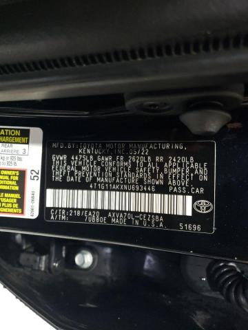 VIN 4T1G11AKXNU693446 2022 Toyota Camry, SE no.12