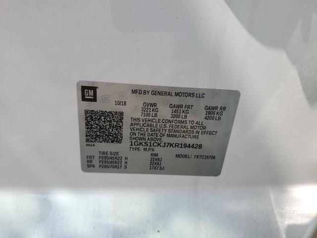 2019 GMC YUKON DENA - 1GKS1CKJ7KR194428