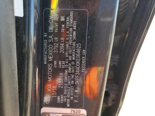 2019 KIA FORTE GT L - 3KPF34AD0KE064625