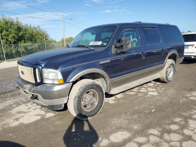 FORD EXCURSION 2003 blue  gas 1FMNU45S13EB44882 photo #1