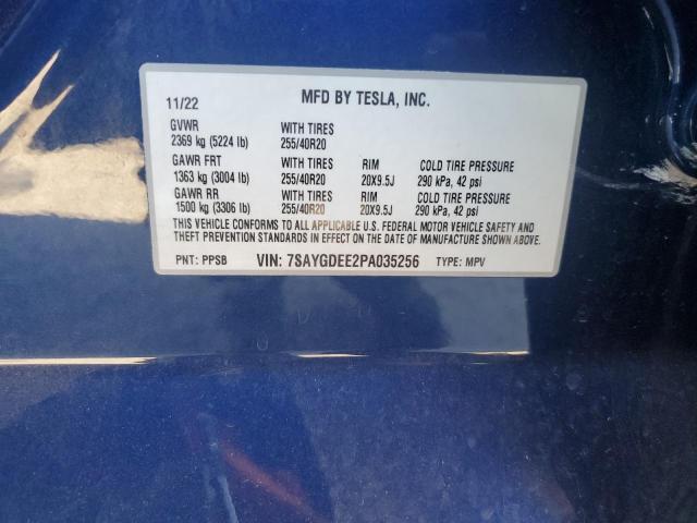 2023 TESLA MODEL Y - 7SAYGDEE2PA035256