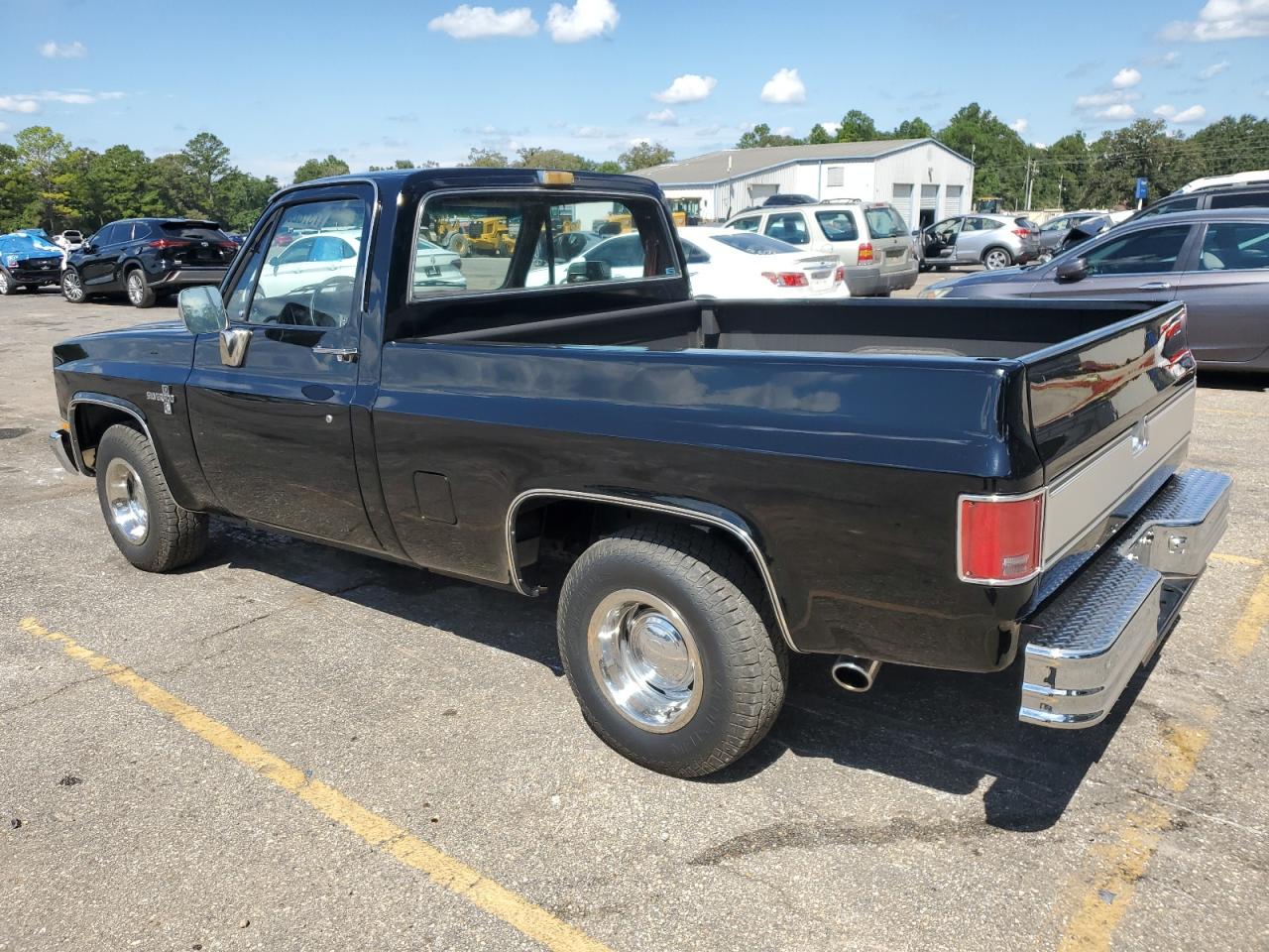 CHEVROLET C10 1986 black pickup gas 1GCDC14H0GF386702 photo #3