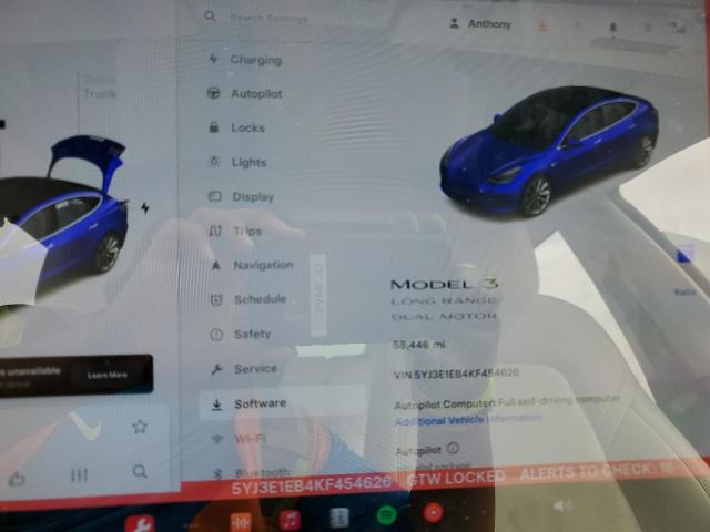 2019 TESLA MODEL 3 - 5YJ3E1EB4KF454626