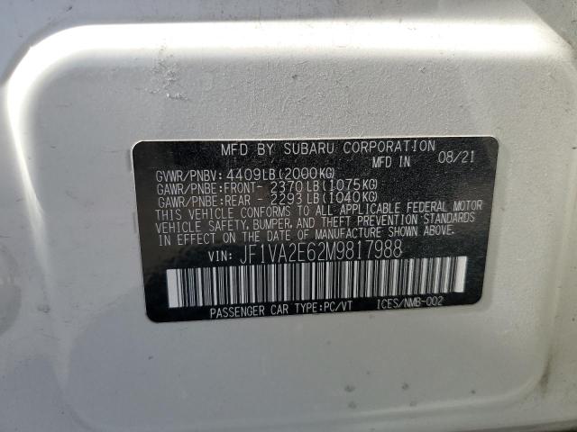 2021 SUBARU WRX STI - JF1VA2E62M9817988