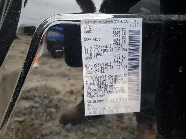 2017 INFINITI QX60 - 5N1DL0MN3HC512923