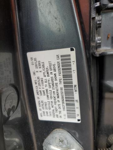 2008 HONDA ACCORD EXL 1HGCP36848A032190  71037304