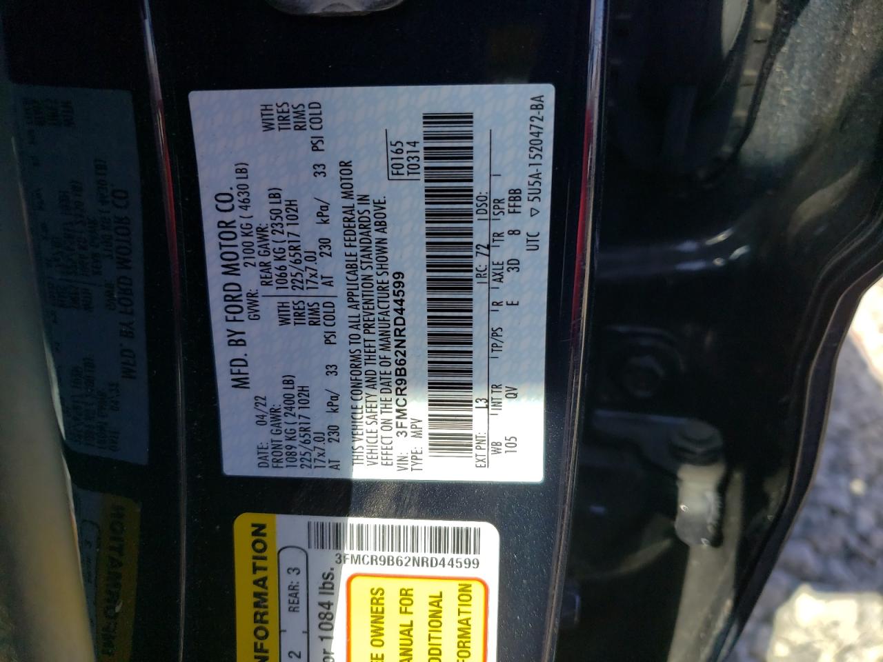 FORD BRONCO SPORT BIG BEND